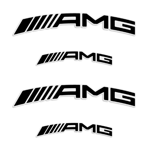 AMG Mercedes Curveed Brake Caliper Decals - Style 2 
