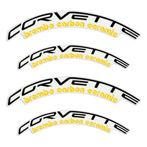 Corvette ZR1 Brembo Carbon Ceramic Brake Caliper Decals  
